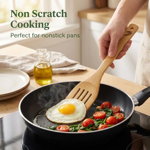 Dishwasher Safe Bamboo Wooden Spoons for Cooking 6