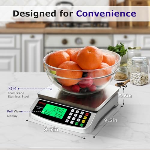 110lb Food Scale (Silver 50kg (Hold Mode))