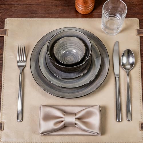 Stoneware Sonoma 56pc Dinnerware Set (Gray)