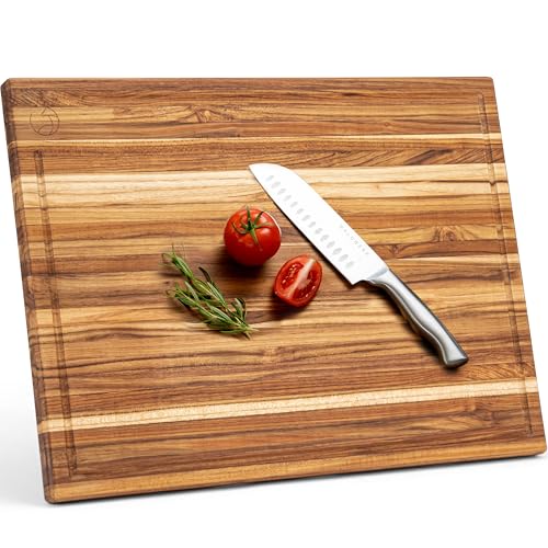 Large Teak Wood Cutting Board (24 x 18 inches)