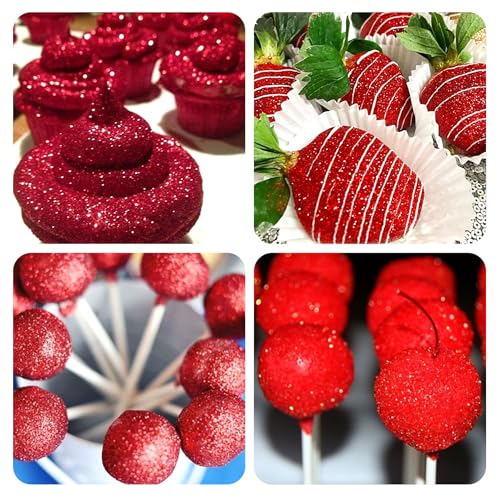 Red Edible Glitter Spray