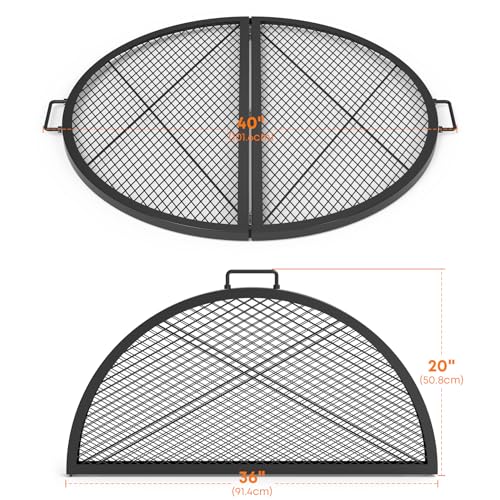 X Marks Fire Pit Grill Grate (36 Inch)
