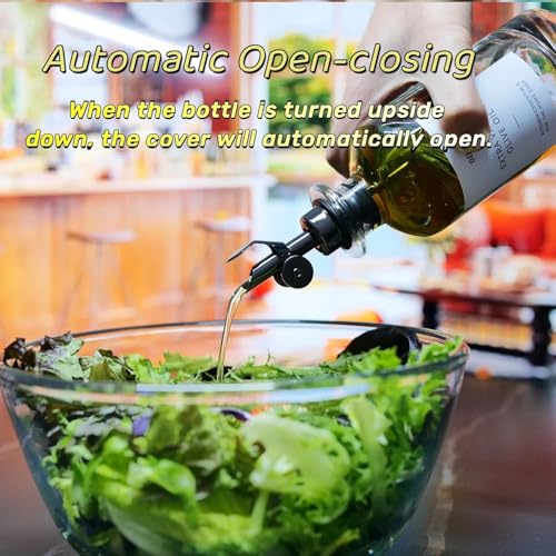 Olive Oil Dispenser Spout (8 Pack / Black)