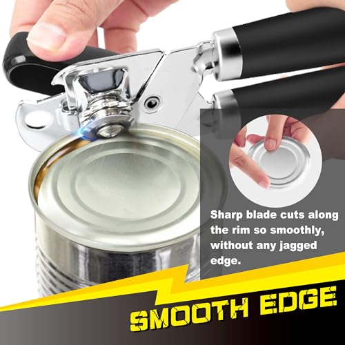 Smoother Cut] PrinChef Manual Can Opener with Magnet