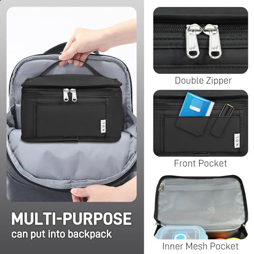 NOL Mini Insulated Lunch Bag for Women Men Kids