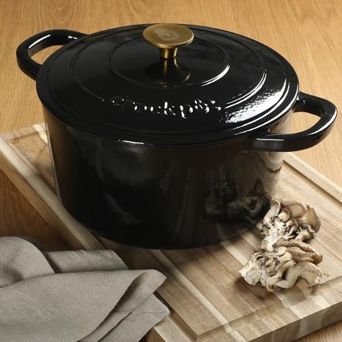 Crock Pot Artisan 7 (Black w/ Gold Knob / 7-Quart)
