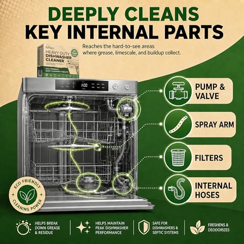 Heavy Duty Dishwasher Cleaner & Deodorizer (12 Count)