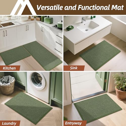Kitchen Rugs Non (Green / 24"X 36")