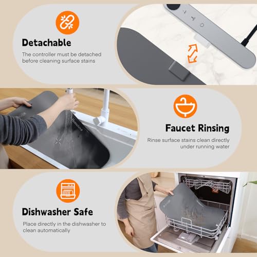 Warming Mat for Food (Dark-grey / L: 24.4''×14.6'')