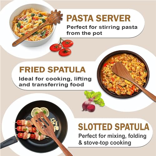 Wooden Spoons for Cooking (10 Count)