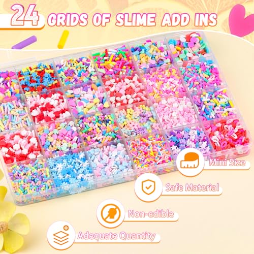 24 Grid Slime Mix Ins Slime Add Ins