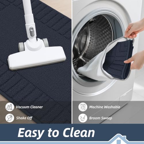 Kitchen Rugs Non Slip Washable 2PCS (6.25 Sq Ft)