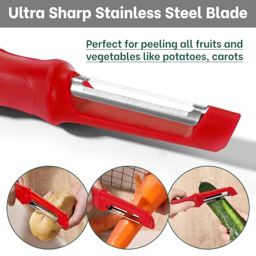 Swivel Vegetable Peeler (Red)