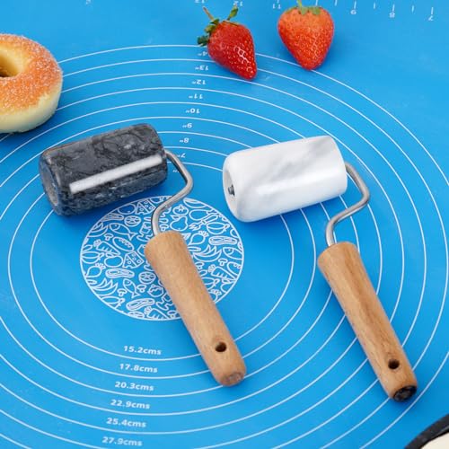 Marble Rolling Pin Pizza Roller (Type 3 Black)