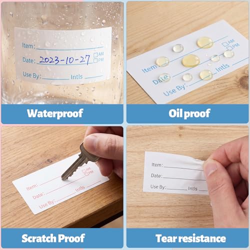 3 Rolls Removable Food Labels