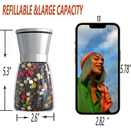 Professional Pepper Grinder (1pcs-Sliver-304)