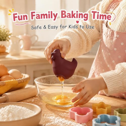 Silicone Egg Yolk Separator (Dark Red)