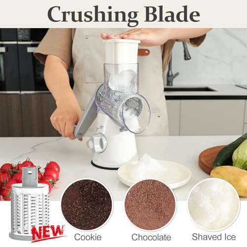 Rotary Cheese Grater Hand Crank Cheese Shredder for Fresh Cheese