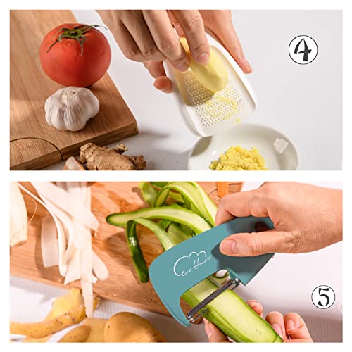 Kitchen Gadgets Set (Blue Morandi 5pcs)