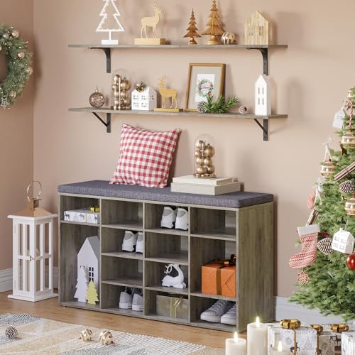 Long Wall Shelves (Grey Wash / 47.3 Inch)
