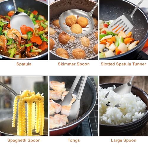 304 Stainless Steel Cooking Utensils Set (12 Count)