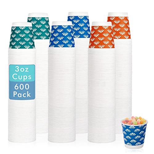 600 Pack 3 oz Disposable Bathroom Paper Cups