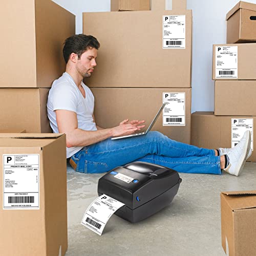 Fanfold 4 x 6 Direct Thermal Shipping Labels with Perforations (1000 Labels / White)