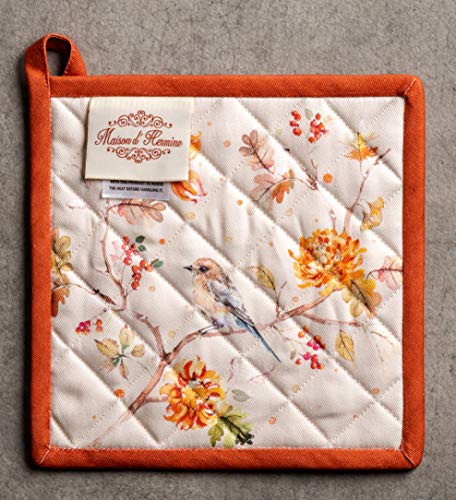 Pot Holders 100% Cotton Potholders (062 - Kelim - Prairie / 8" x 8" (Pot Holder Pack of 1))