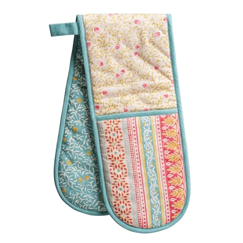 Double Oven Mitts 100% Cotton Double Oven Glove (122 - Carpo / 7" x 35" (Double Oven Mitt))