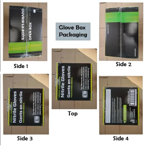 6 Mil HEAVY DUTY Stretch Nitrile Black Gloves Disposable Latex Free (1000 Count)