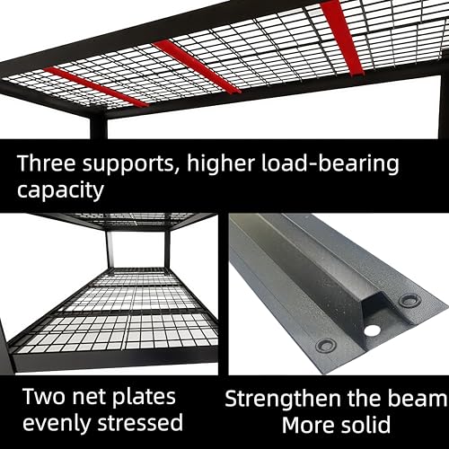 4 Tier Heavy Duty Garage Shelving (4T 71" W x 24" D x 71" H)