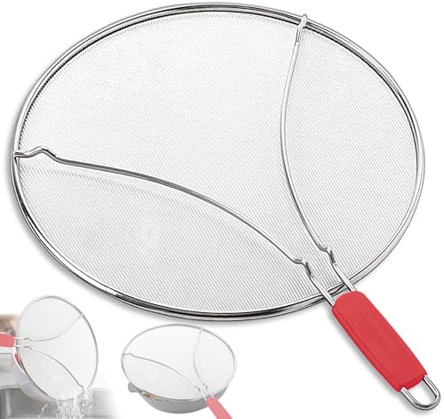 Splatter Screen for Frying Pan & Food Strainer
