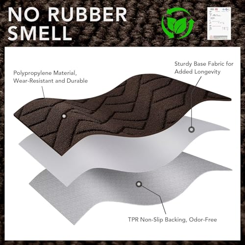Front Door Mat Outside Entrance (Coffee / 40" x 32" (Rectangular))