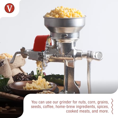 Manual Cast Iron Grain Mill 1200g with Low Hopper