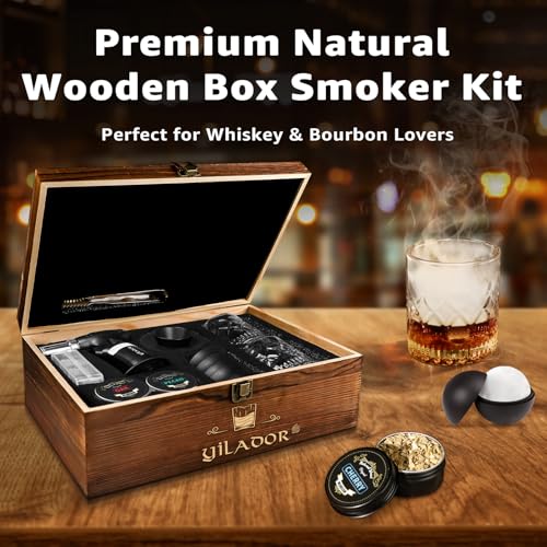 Electric Whiskey Smoker Kit with Torch (Premium Whisky Smoker Kit (Best Gift Choice))