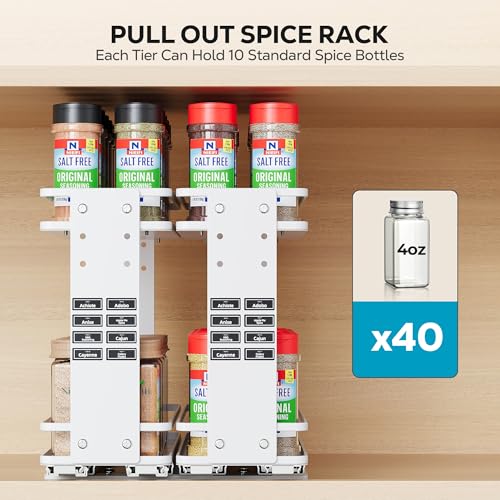 Pull Out Spice Rack Organizer (2 Count)