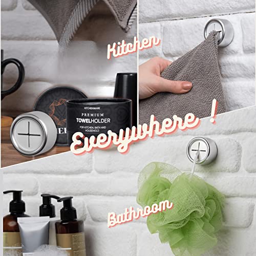 Dish Towel Hook (8 Pack / Deep Grey)