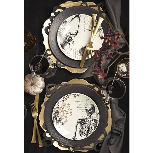 895246 Lx Collective Black Dinner Plates (6.30 LB / Dinner Plates, Set of 4)