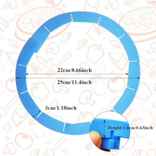 Adjustable Pie Crust Shields (Deep Blue)