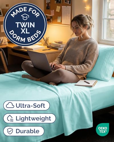 Twin XL 3 Piece Sheet Set (22 - Spa Blue / Twin XL)