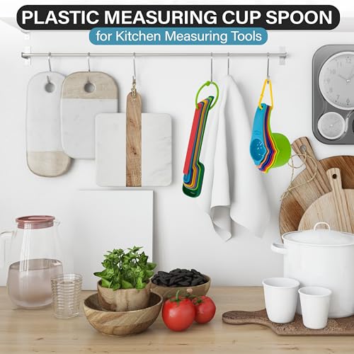 Measuring Cups and Spoons Set of 9 (Multicolor)