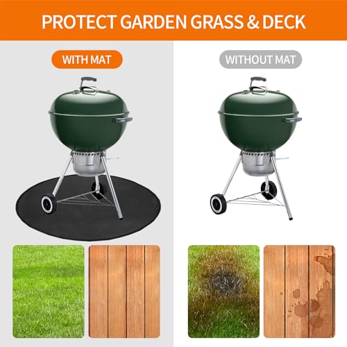 40" Fire Pit Mat for Solo Stove Bonfire (Round 39.5 inch fireproof fire pit mat)