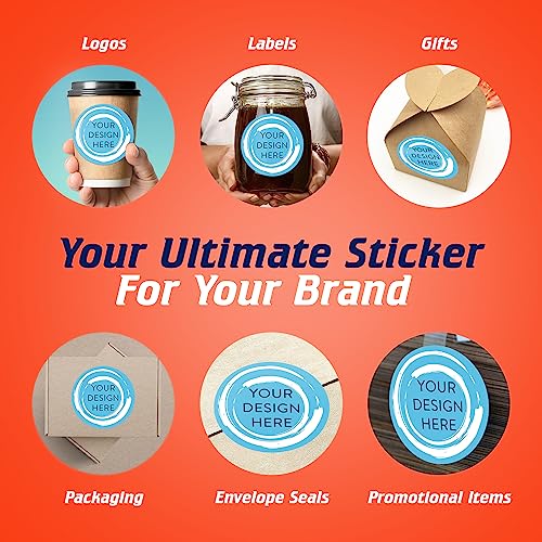 100 Custom Vinyl Stickers (100 Count)