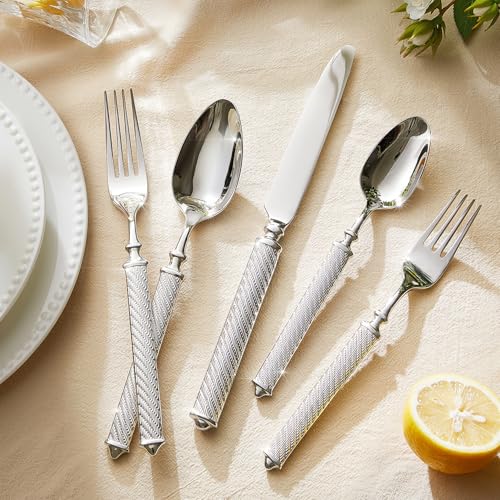 Silverware Set for 12 (60-Piece / Silver)