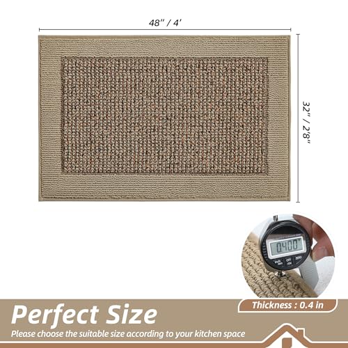 Kitchen Rugs 32"x48" (Taupe / 32" X 48" (Rectangular))