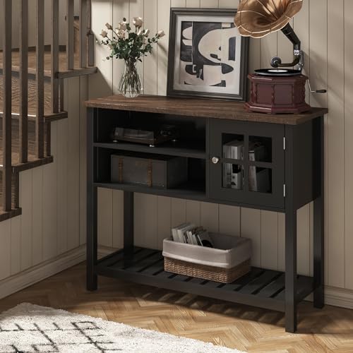 Farmhouse Coffee Bar Cabinet (Black)