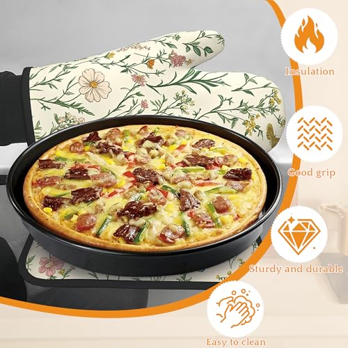 Wildflowers Oven Mitts and Pot Holders (4 Count)