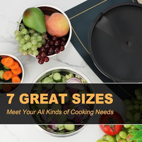 7 Piece Mixing Bowls with Lids Set (7 Count)
