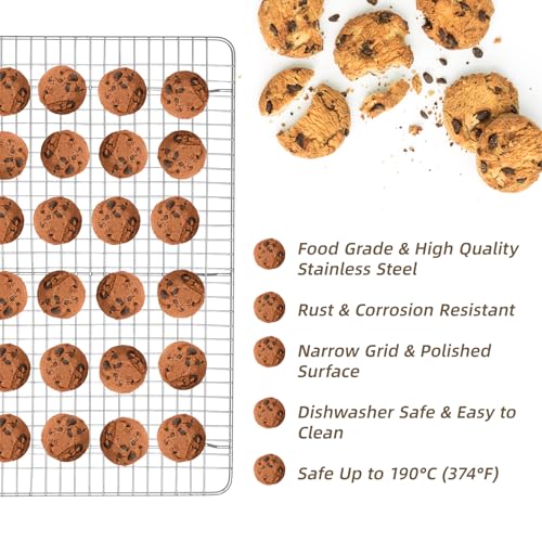 3 PCS Silver Stackable Cooling Rack
