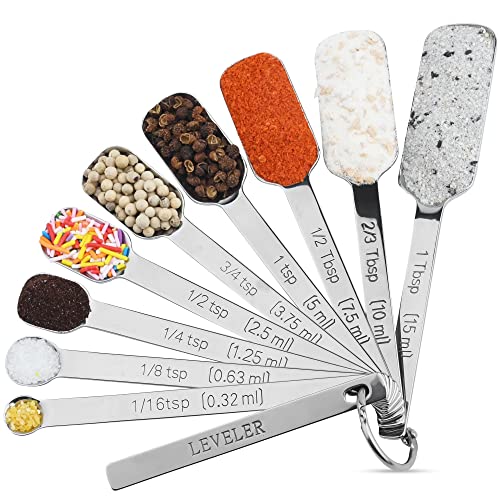 Measuring Spoons Set of 9 with Leveler